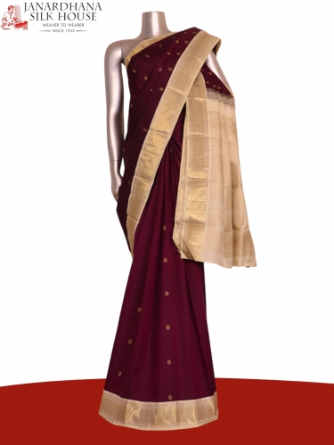 Pure Handloom Kanjeevaram Silk Saree